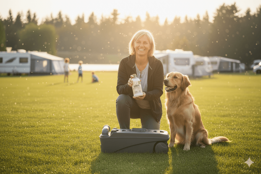 clēn. – Bio Sanitärflüssigkeit / Zusatz für Campingtoiletten.