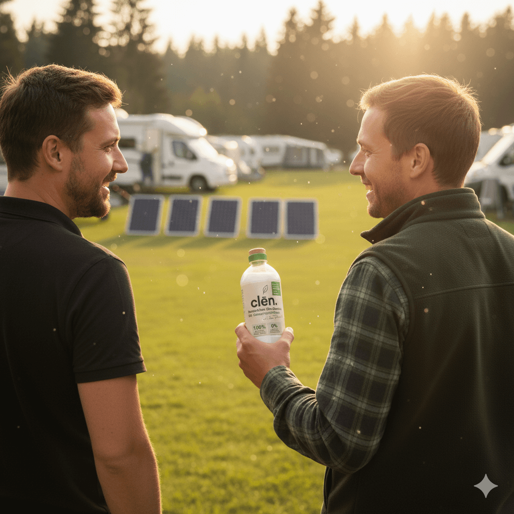 clēn. – Bio Sanitärflüssigkeit / Zusatz für Campingtoiletten.